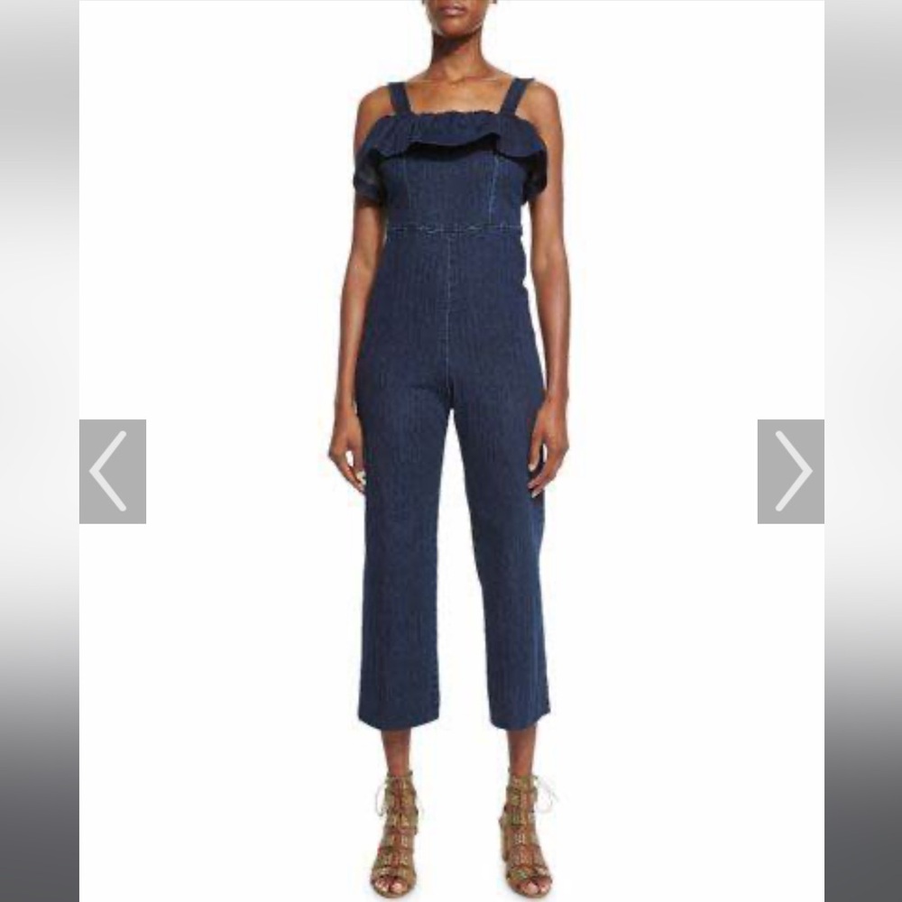 Kendall & Kylie Dark Blue Jean One Piece Romper